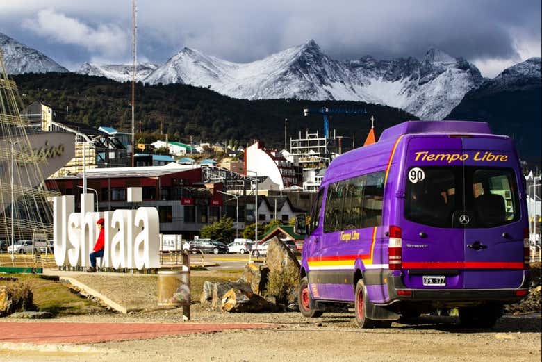 Percorrendo o centro de Ushuaia