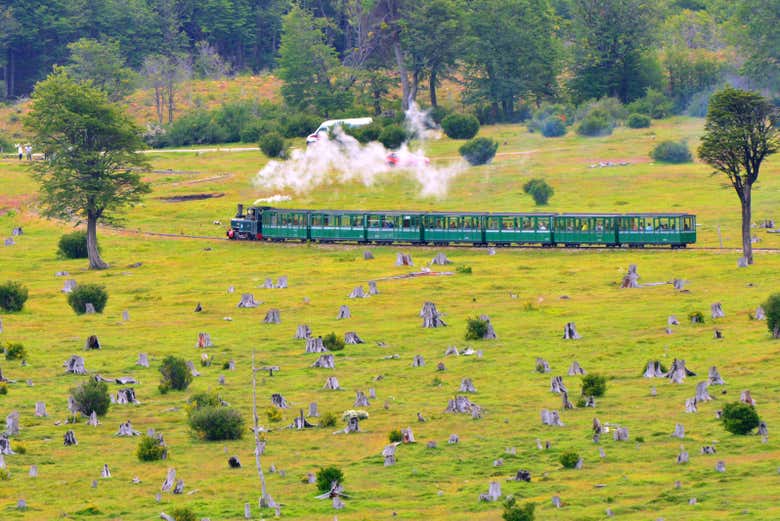Vue panoramique du train du bout du monde
