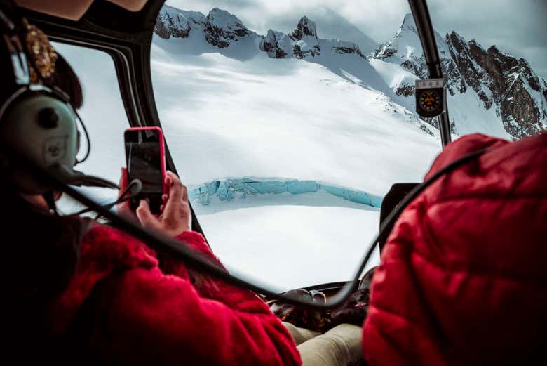Interior del helicóptero