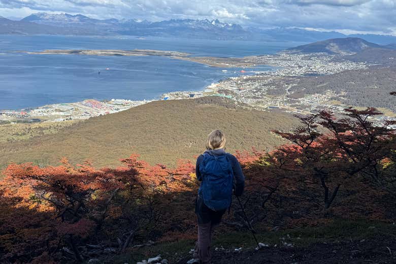 Vista de la bahía de Ushuaia