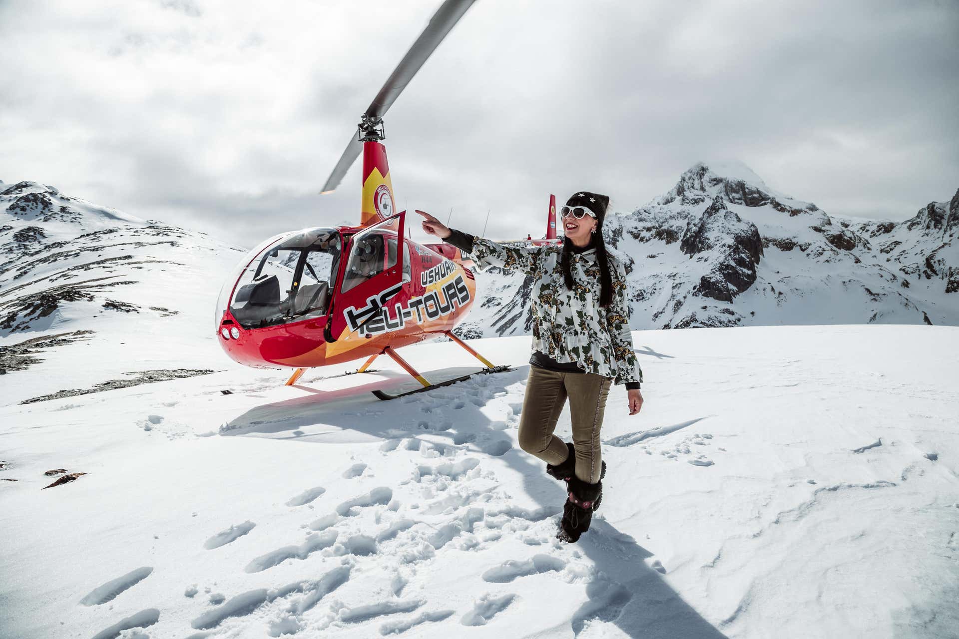 Passeio de helicóptero por Ushuaia