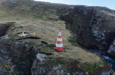 Voo de helicóptero ao farol Cabo San Pío