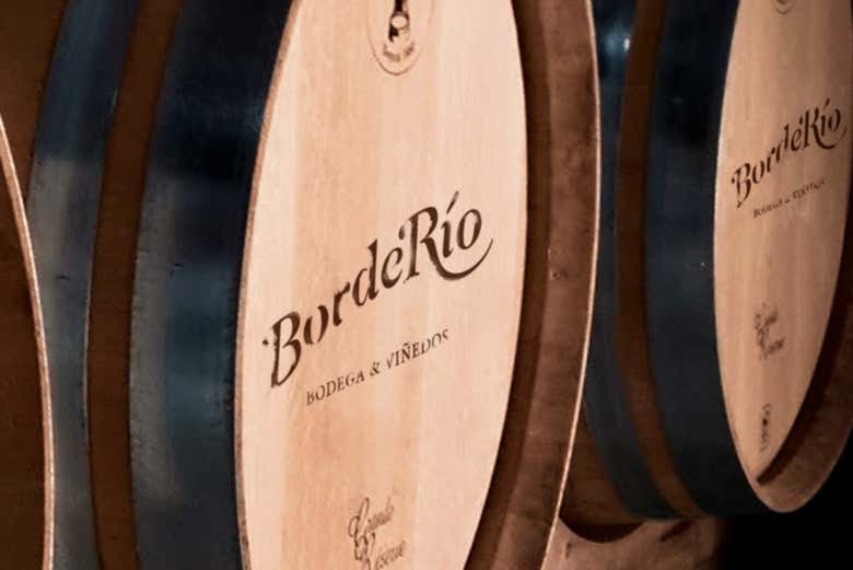 Barrica de la bodega BordeRío