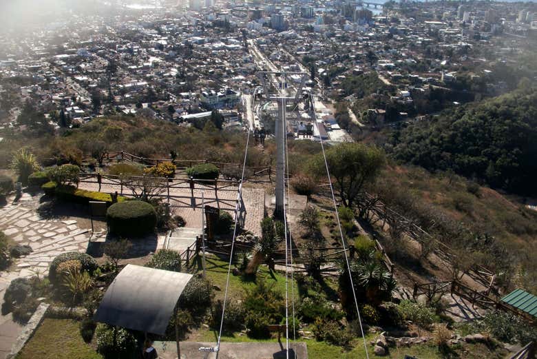 Vistas do teleférico Carlos Paz