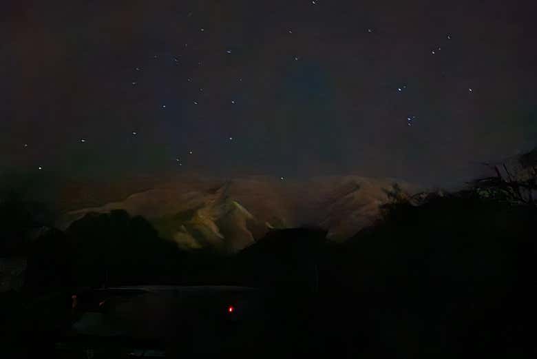 Las estrellas iluminando la sierra de Villa de Merlo