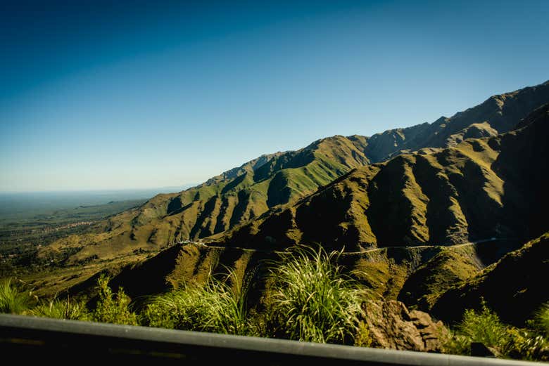 Mountain views on the way to the waterfall