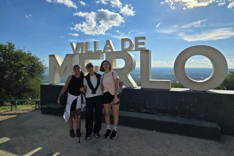 Mirador del Tala, donde se ubica el letrero de Villa de Merlo