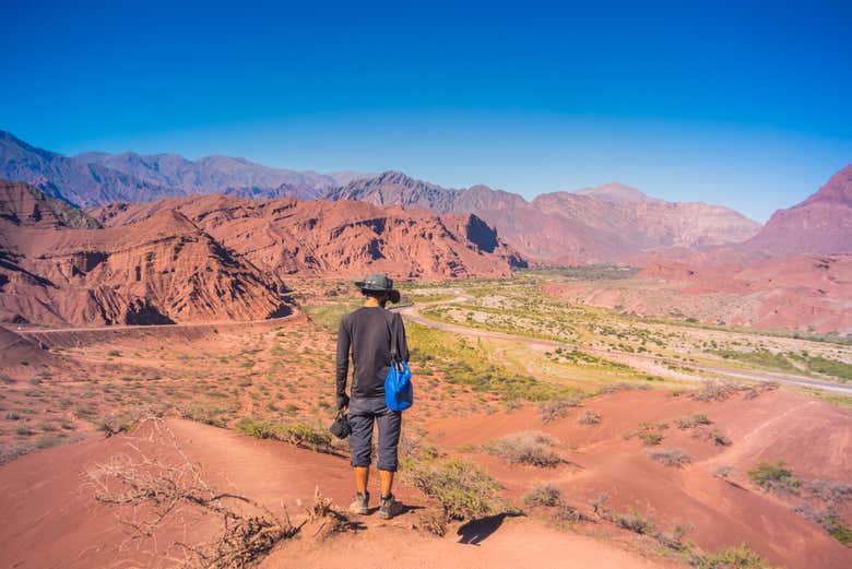 O Cânion do Triássico se estende por uma vasta paisagem