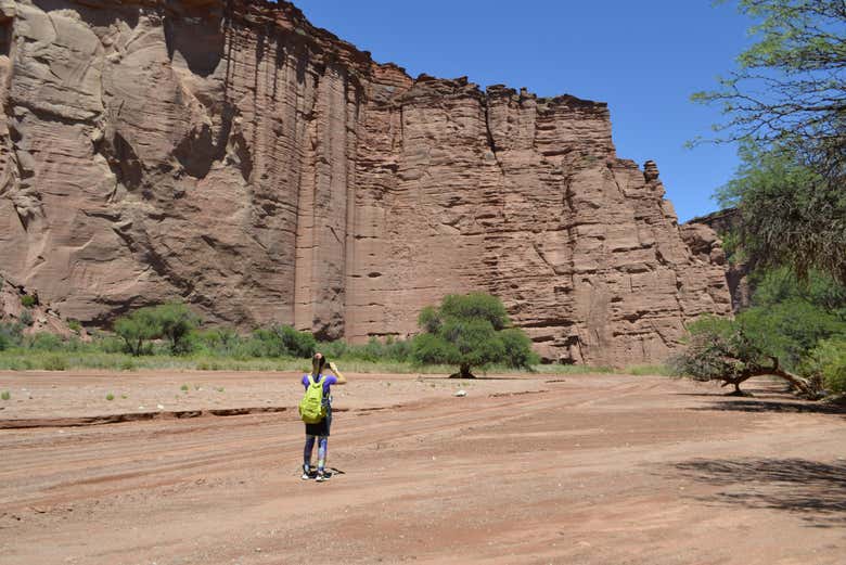 Desfrutando das paisagens de Talampaya