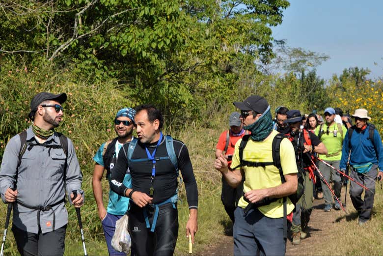 Disfrutando la caminata