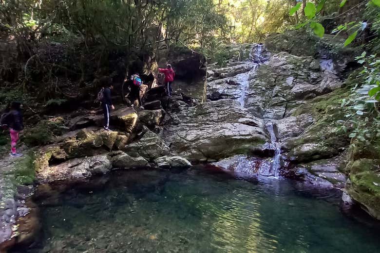 El río y las cascadas de Huaicondo
