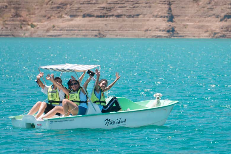 Navegando por el embalse Dique Punta Negra
