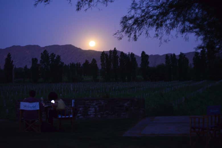 Puesta de sol en Finca Sierras Azules