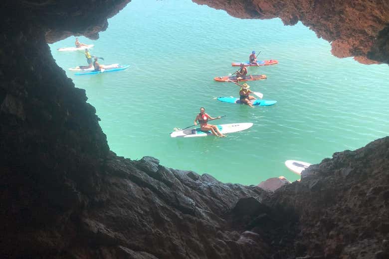 Paddle surf na represa Dique Punta Negra
