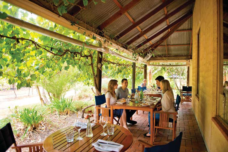 Comida en un restaurante de McLaren Vale North