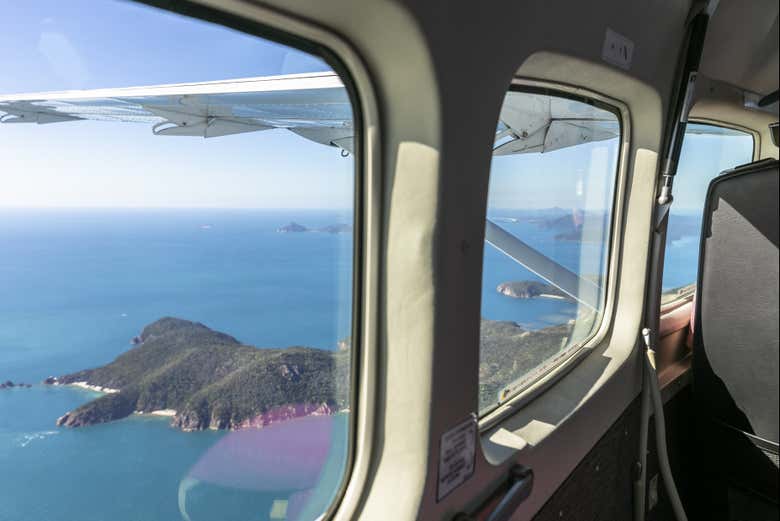 Contemplez le paysage depuis les airs