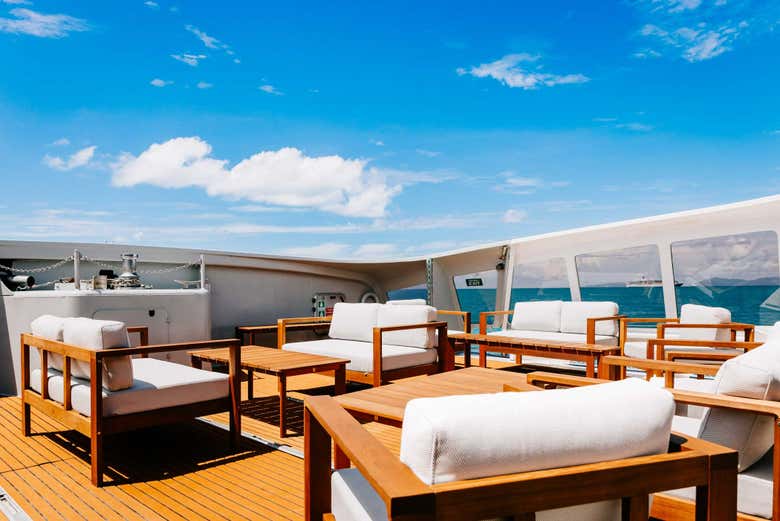 Você poderá relaxar com conforto a bordo