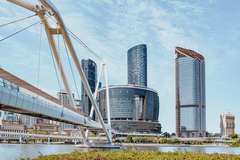 Você terá uma vista espetacular do skyline de Brisbane