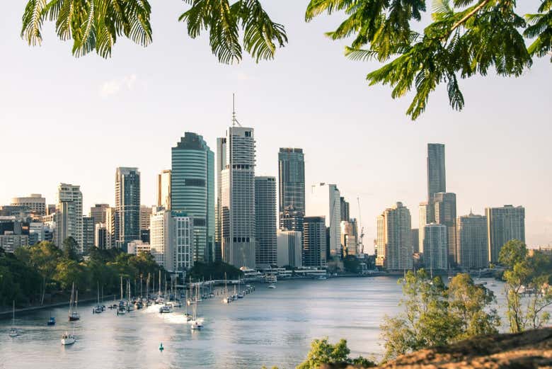 Vue sur Brisbane depuis Kangaroo Point