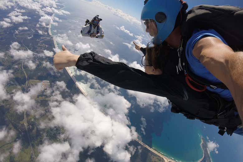 Lancio in paracadute a Byron Bay