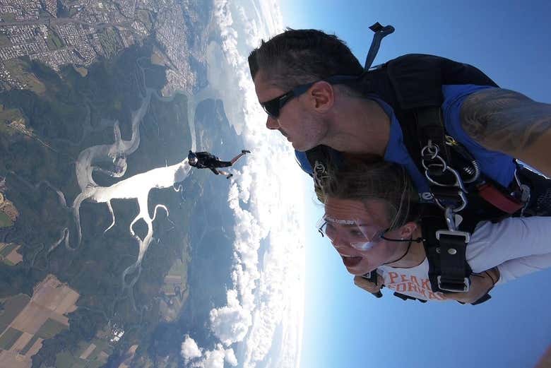 Durante a queda livre