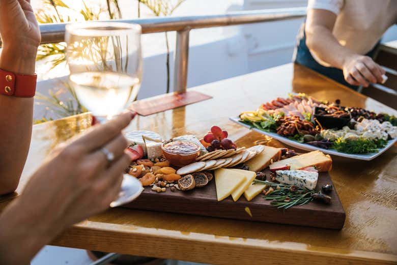 Cena a bordo del barco