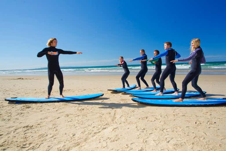 Premiers pas sur le sable