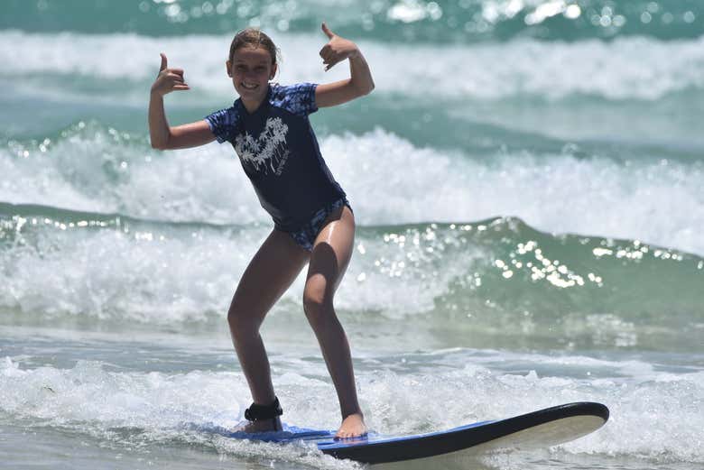Surfeuse de la Gold Coast