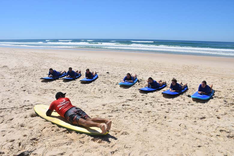 Pratiquez sur le sable