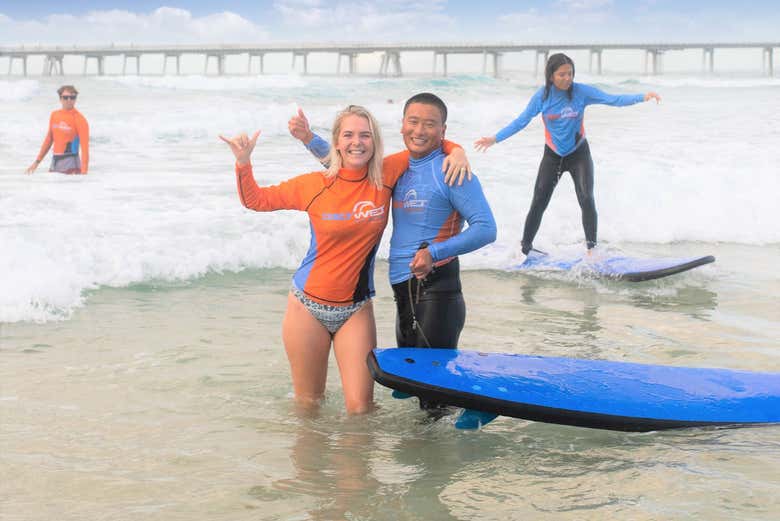 Cours de surf à Gold Coast