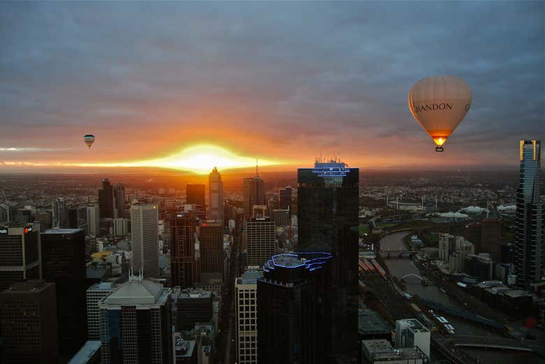Amanecer sobre Melbourne