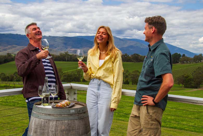 Pasando un buen rato con amigos 