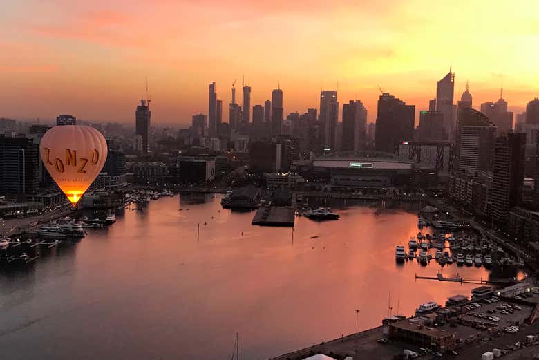 Bahía de Melbourne al amanecer