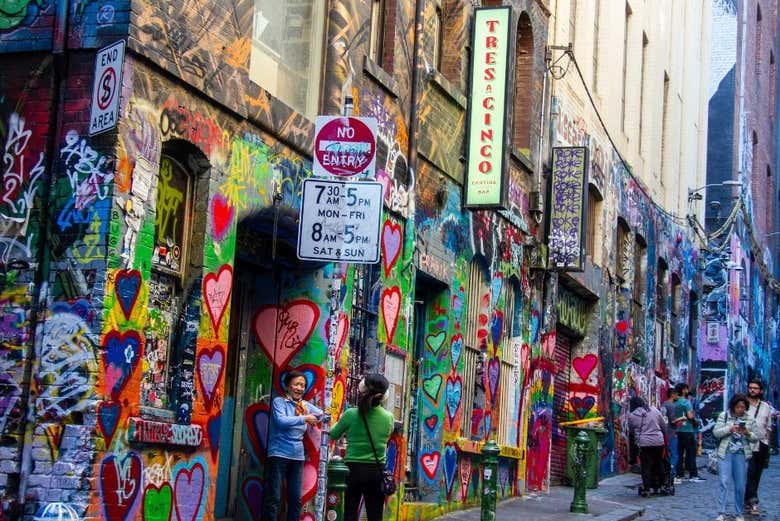 Visite de l'emblématique Hosier Lane