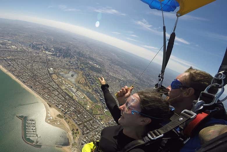 Disfrutando de Melbourne desde las alturas