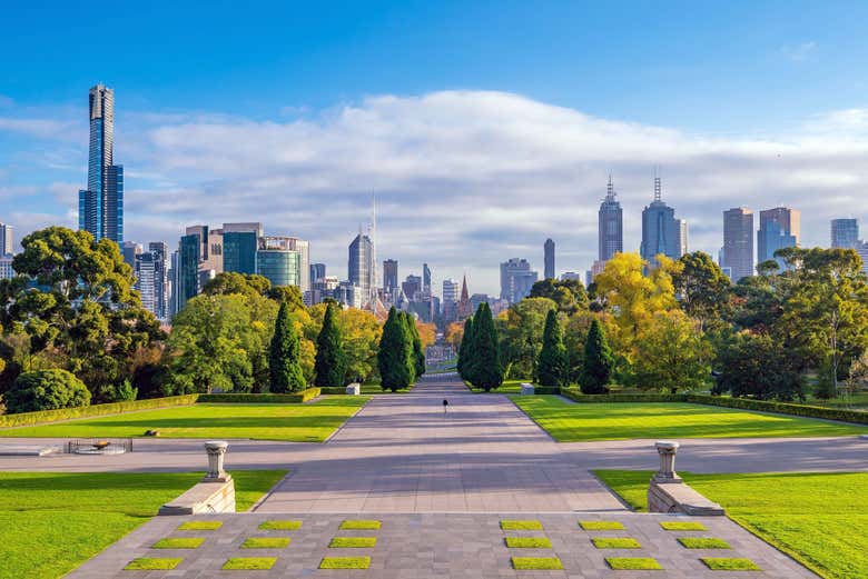 Vista panoramica su Melbourne