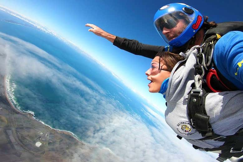 Saltando en paracaídas sobre Great Ocean Road