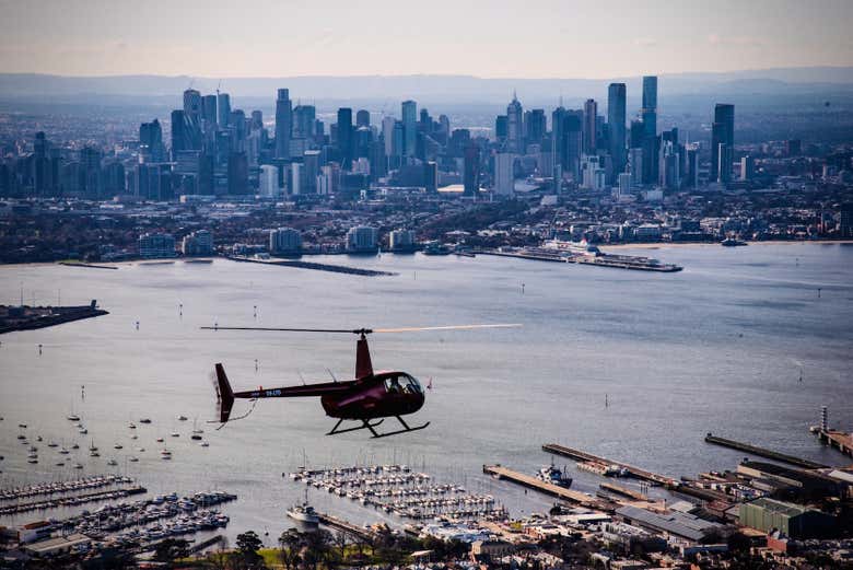 Sobrevolando Melbourne 