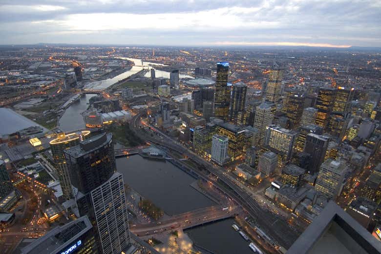 Panoramica dalla Melbourne Skydeck