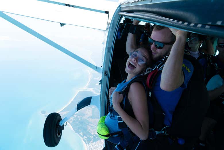 Prêt à sauter en parachute