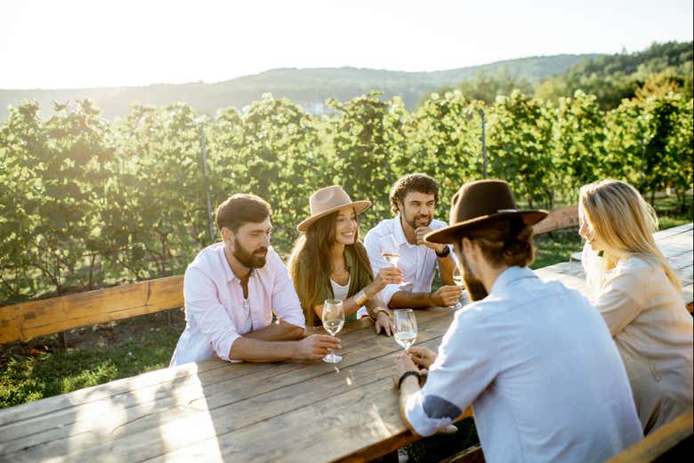 Disfrutando del tour por los viñedos de Hunter Valley