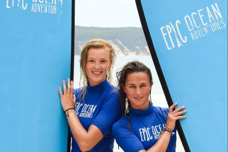 ¡Momento foto con las tablas de surf!