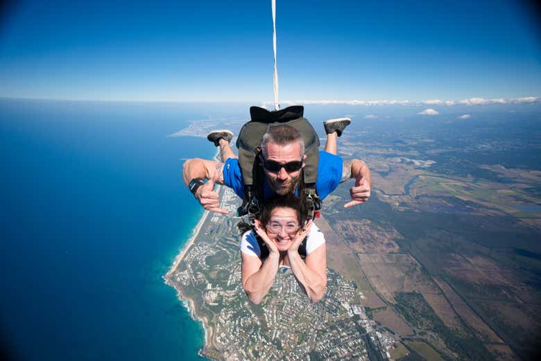 Enjoying the jump