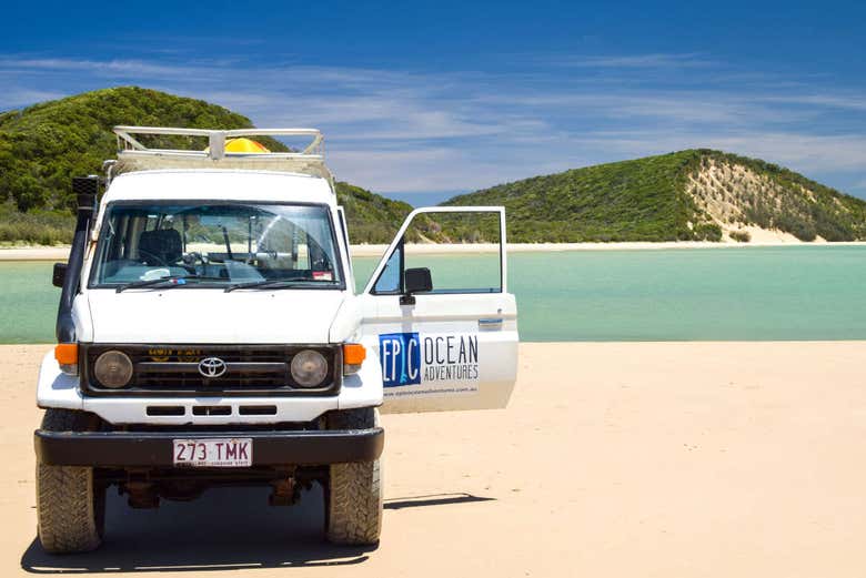 Le 4x4 à Double Island Point