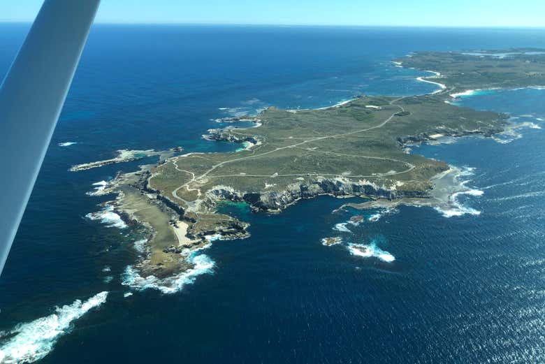 Sobrevoando o oceano Índico