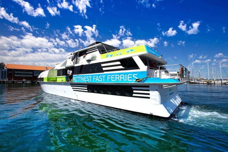 Ferry de ida e volta entre Perth e Rottnest Island
