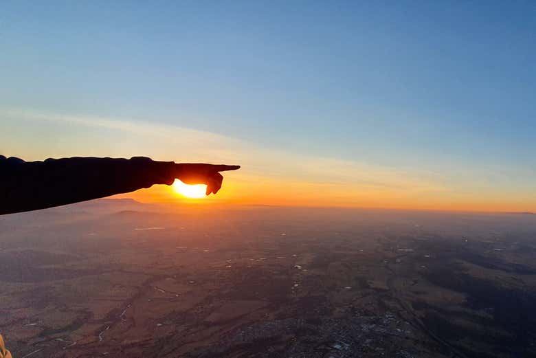 Admiring the sunrise