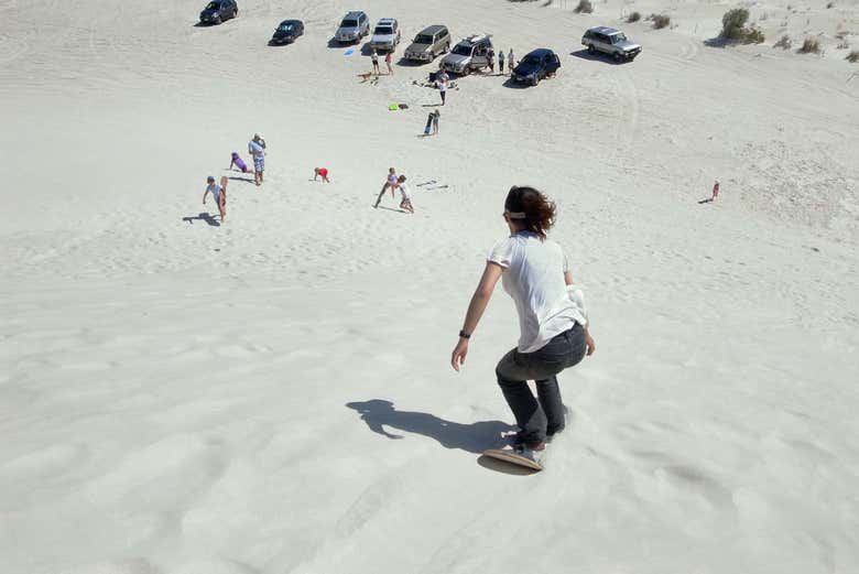 Sandboarding in Lancelin