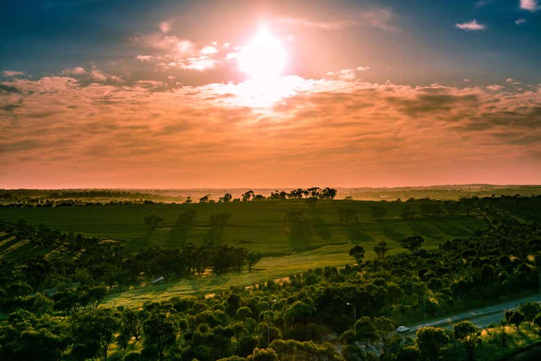 Sunrise over the Avon Valley
