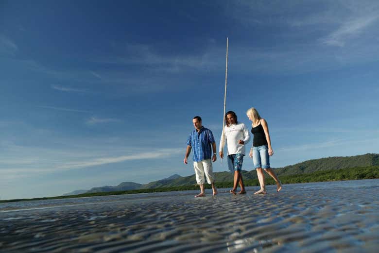 Disfrutando en Cooya Beach